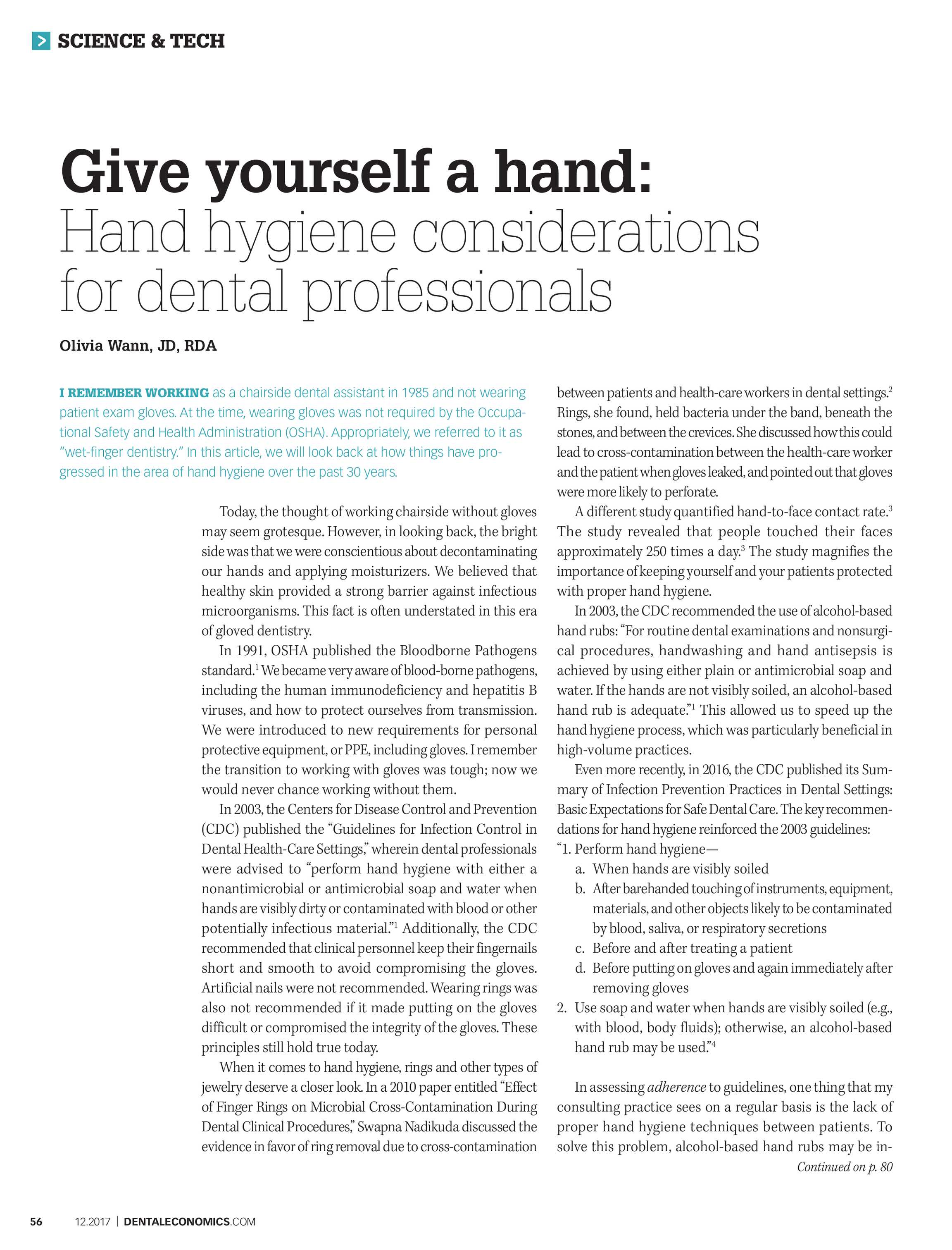 Dental Economics December 2017 Page 56