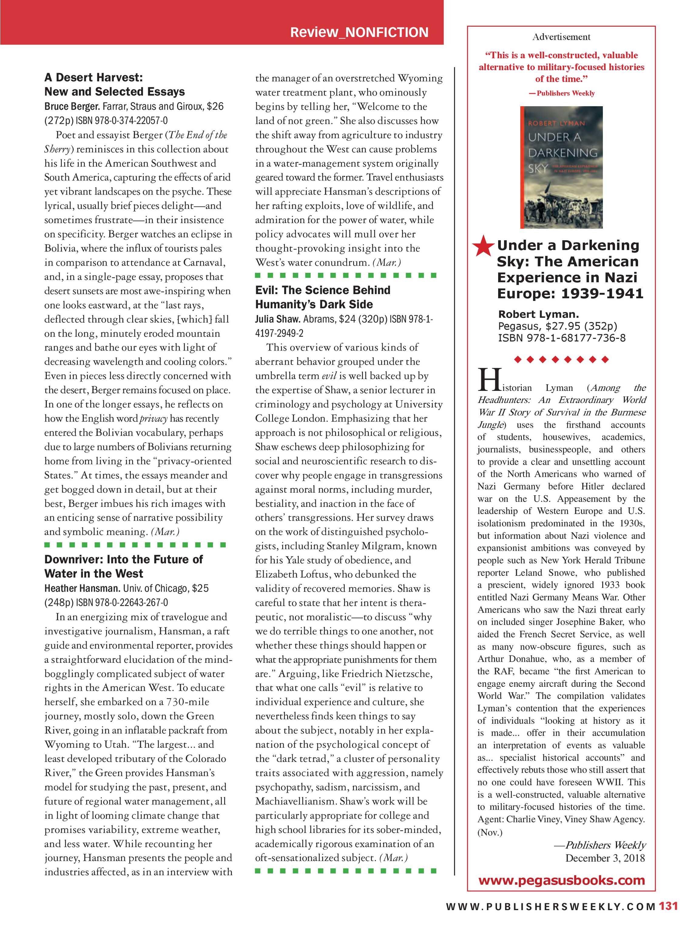 publishers weekly december 10