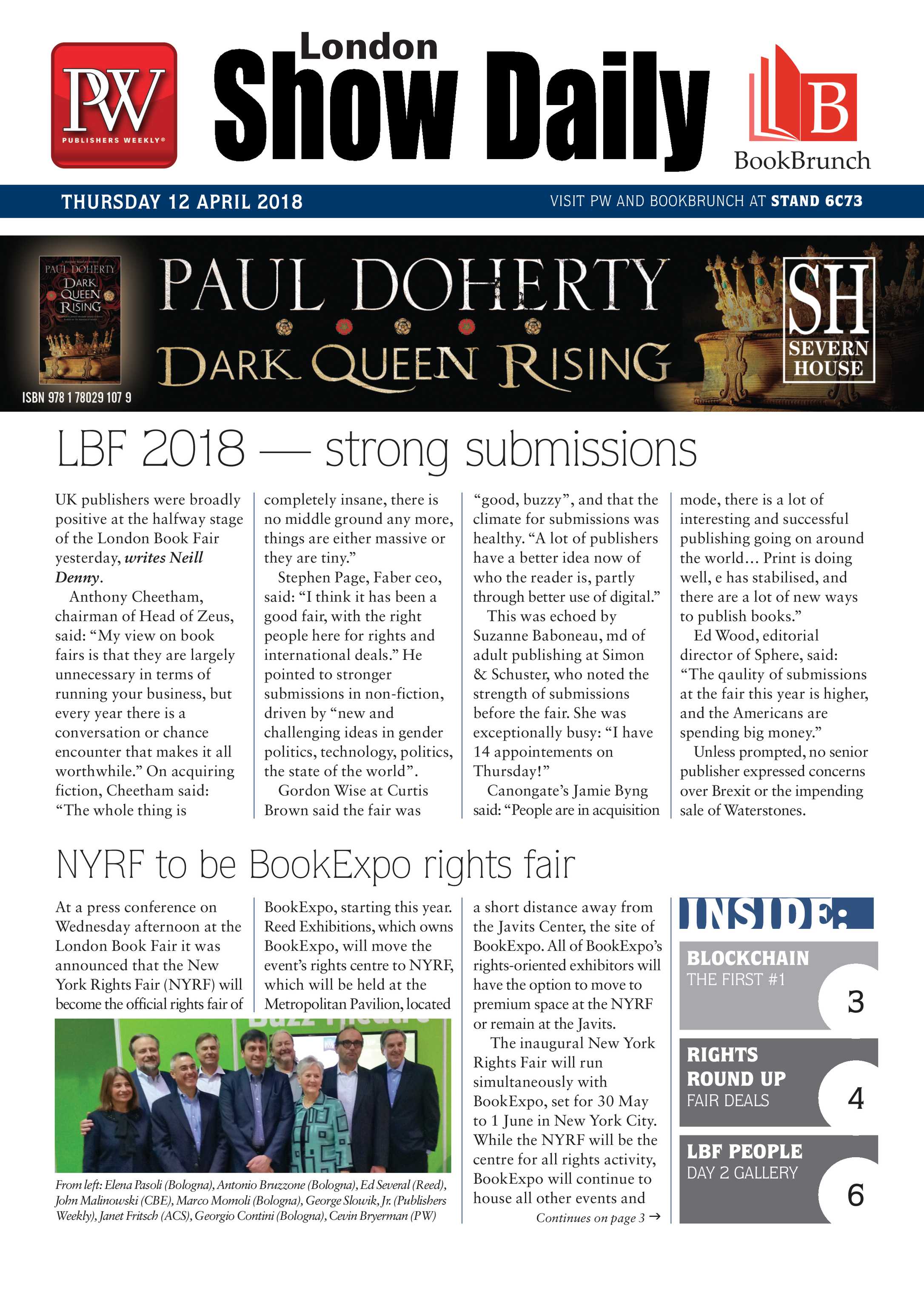 publishers weekly london show