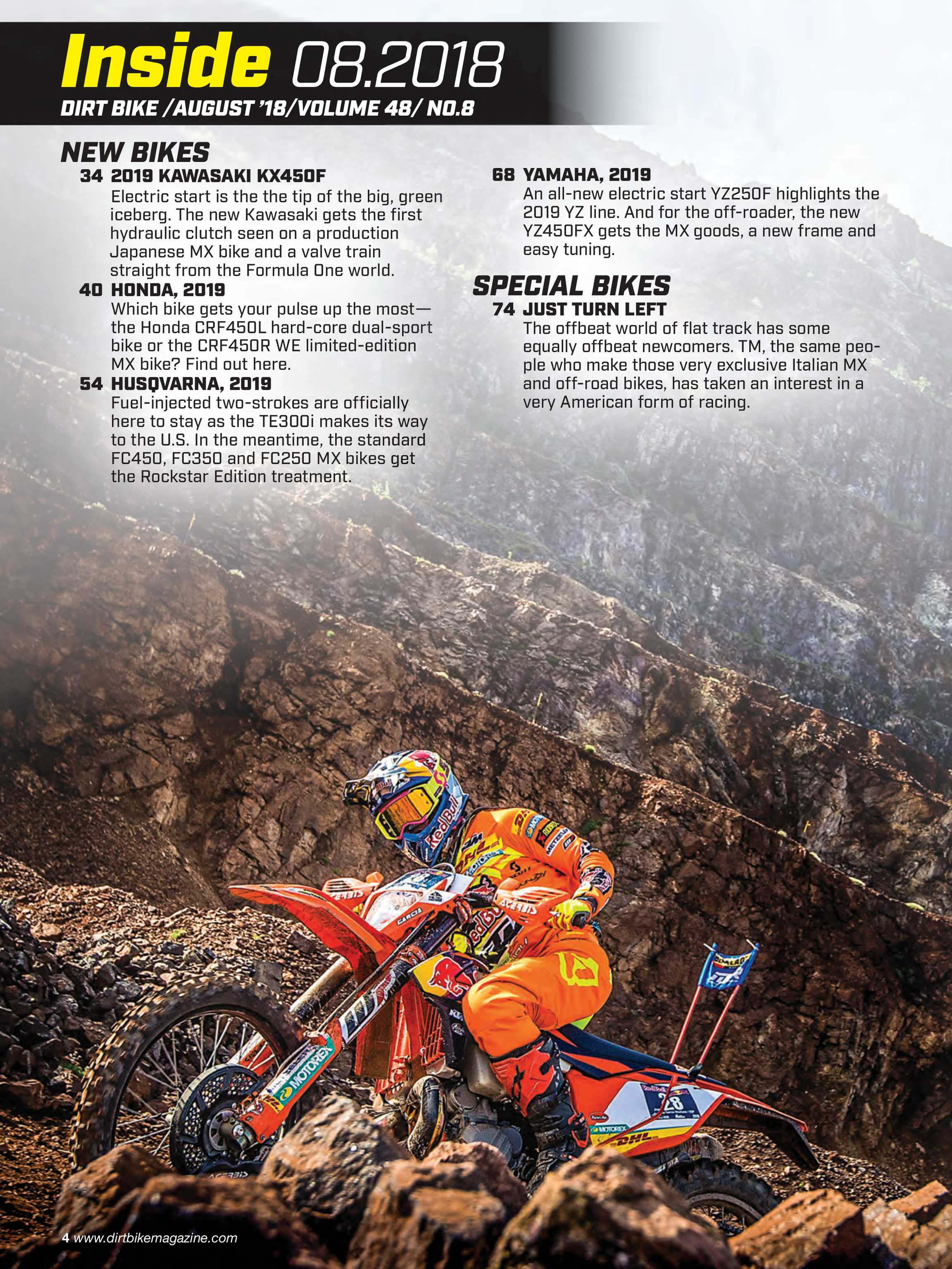 dirt bike magazine august 2018 page 4