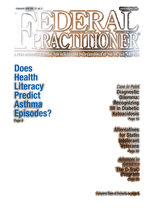 Federal Practitioner February 14 Front Cover