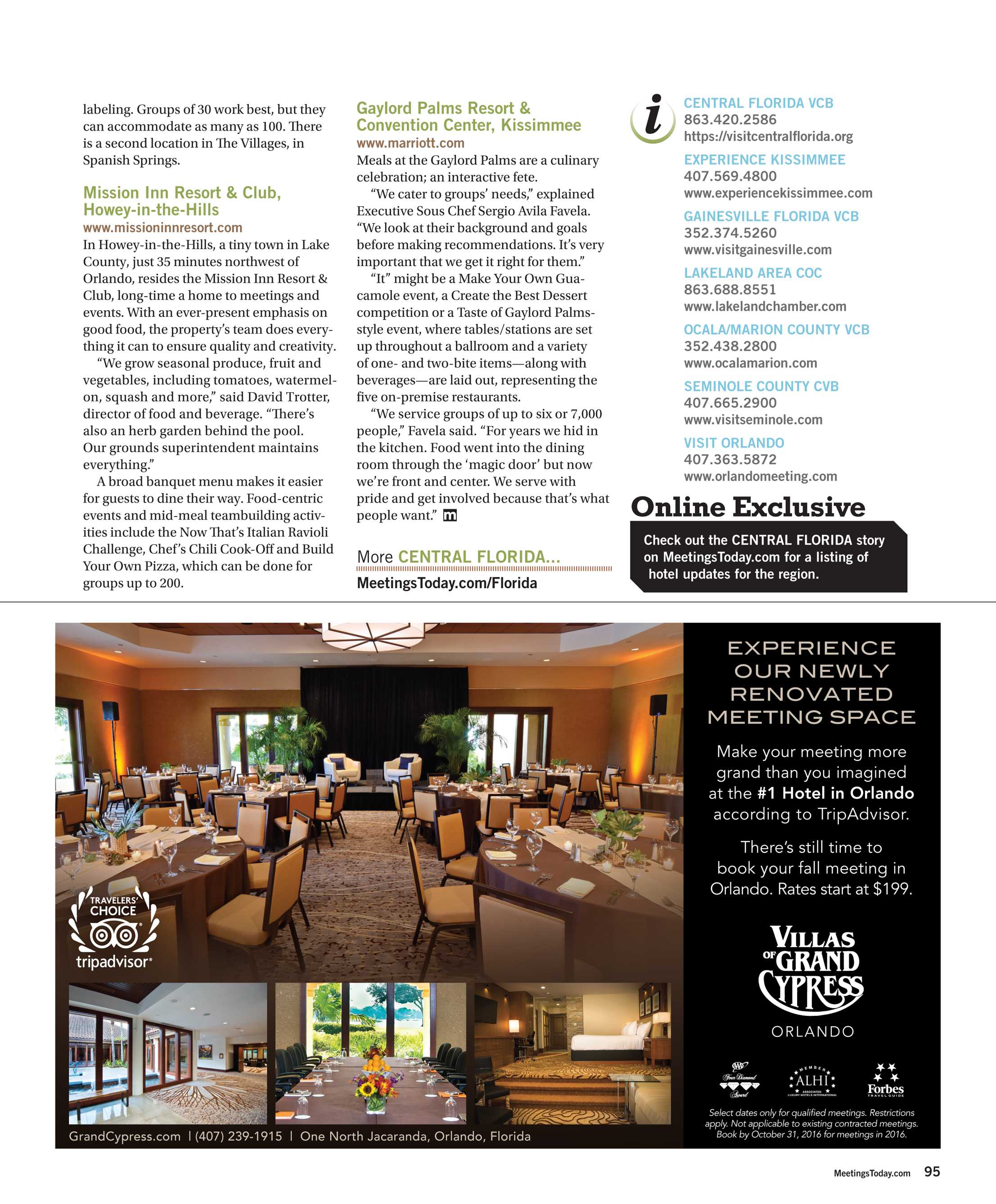 Newly Renovated And Re Imagined Central >> Meetings Today September 2016 Page 95 Newly Renovated And Re Imagined Central >> Meetings Today September 2016 Page 95