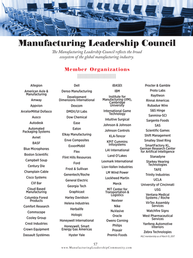 Manufacturing Leadership Journal April 2017 Page 56 57