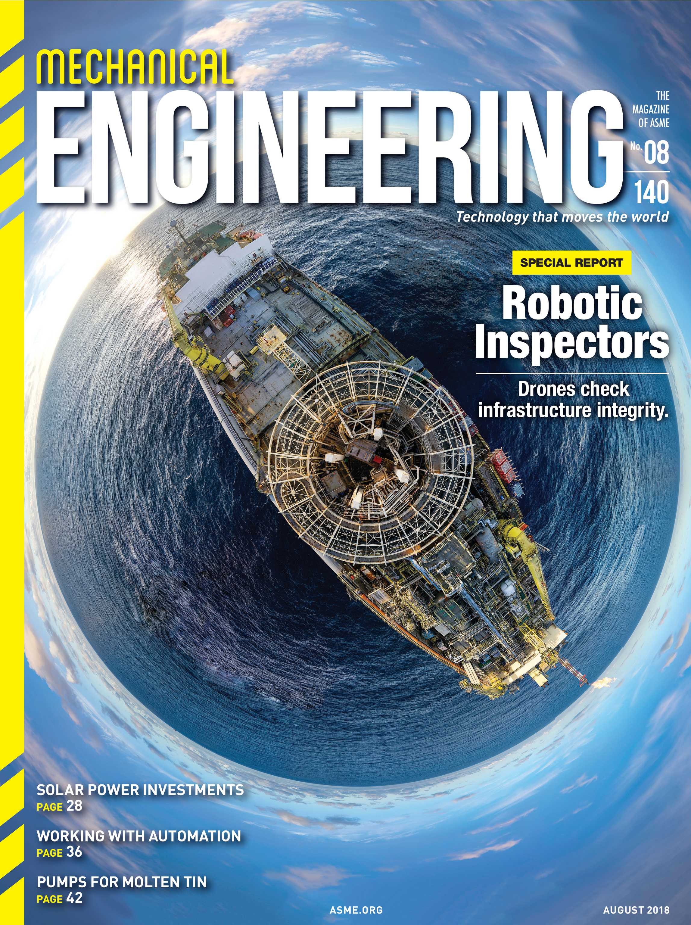 mechanical engineering magazine august