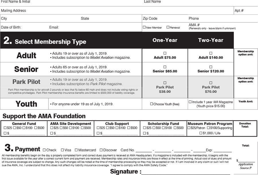 ama model aircraft