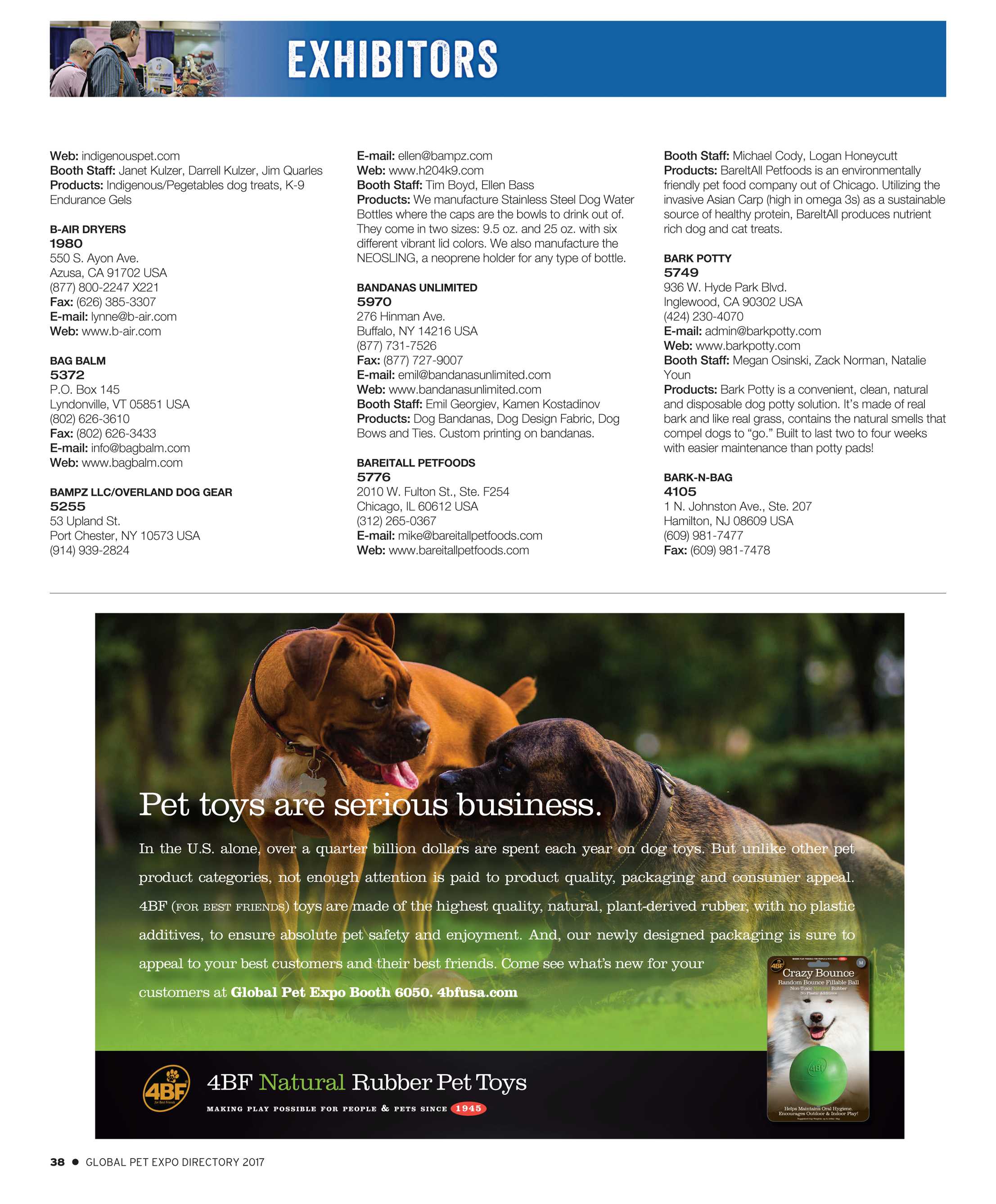 Pet Business Global Pet Expo Show Directory 2017 Page 38