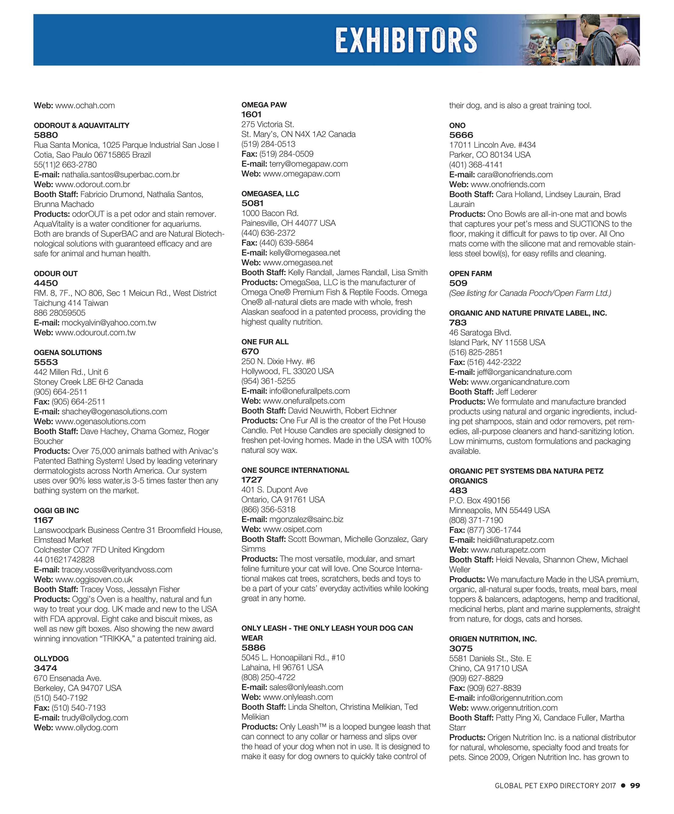 Pet Business Global Pet Expo Show Directory 2017 Page 99