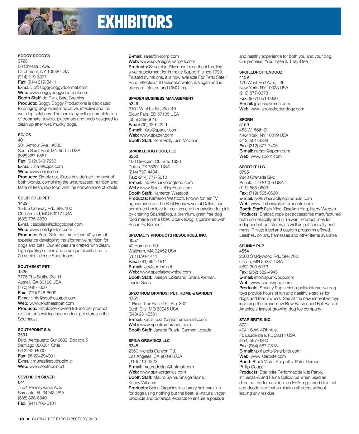 Pet Business Global Pet Expo Show Directory 2018 Page 117