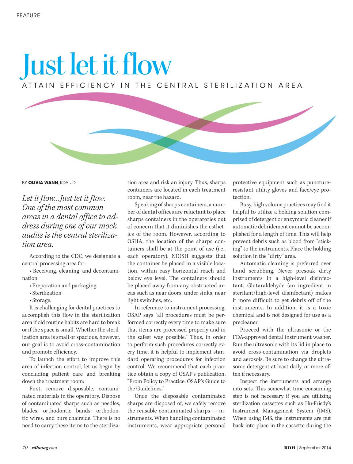Registered Dental Hygienist September 2014 Page 71