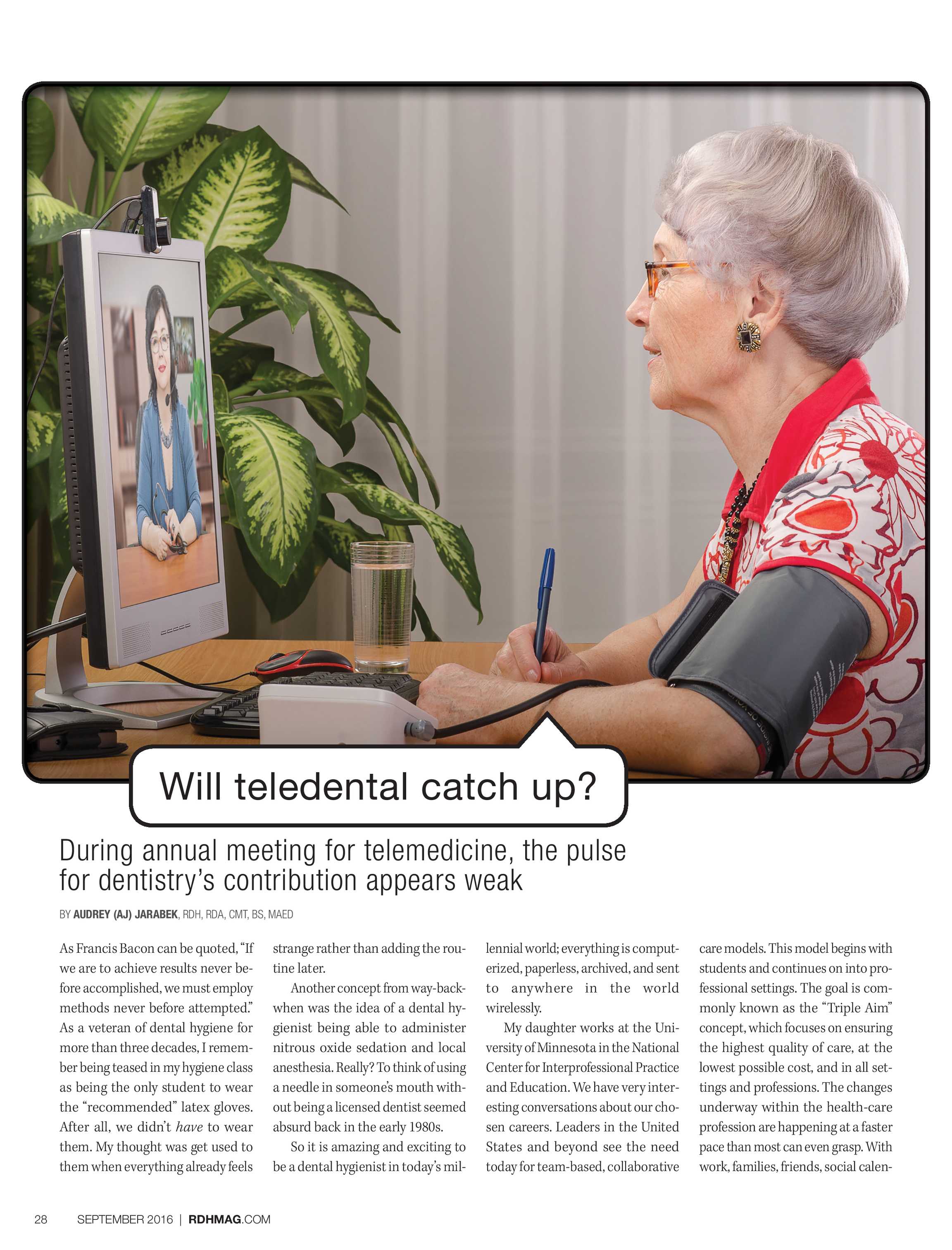 Registered Dental Hygienist September 2016 Page 28