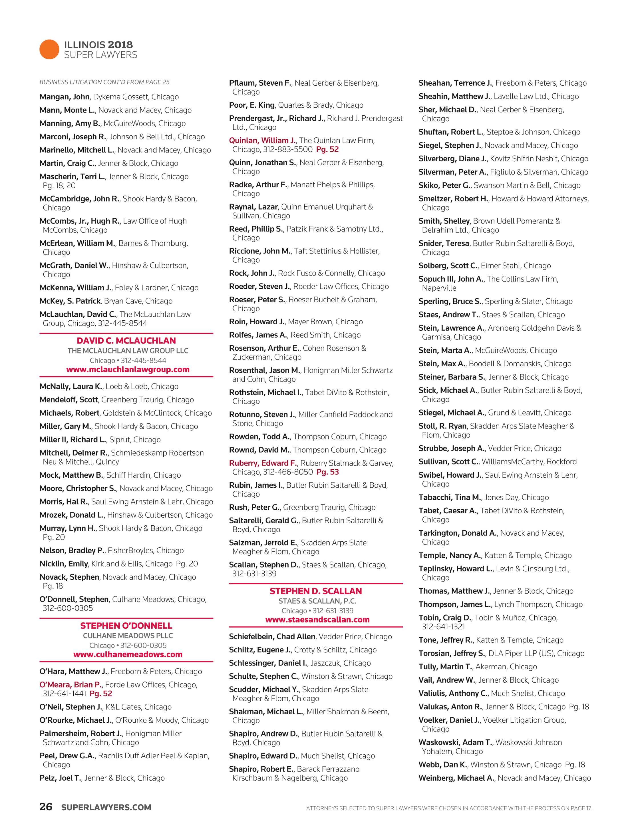 Super Lawyers Illinois 2018 Page 26