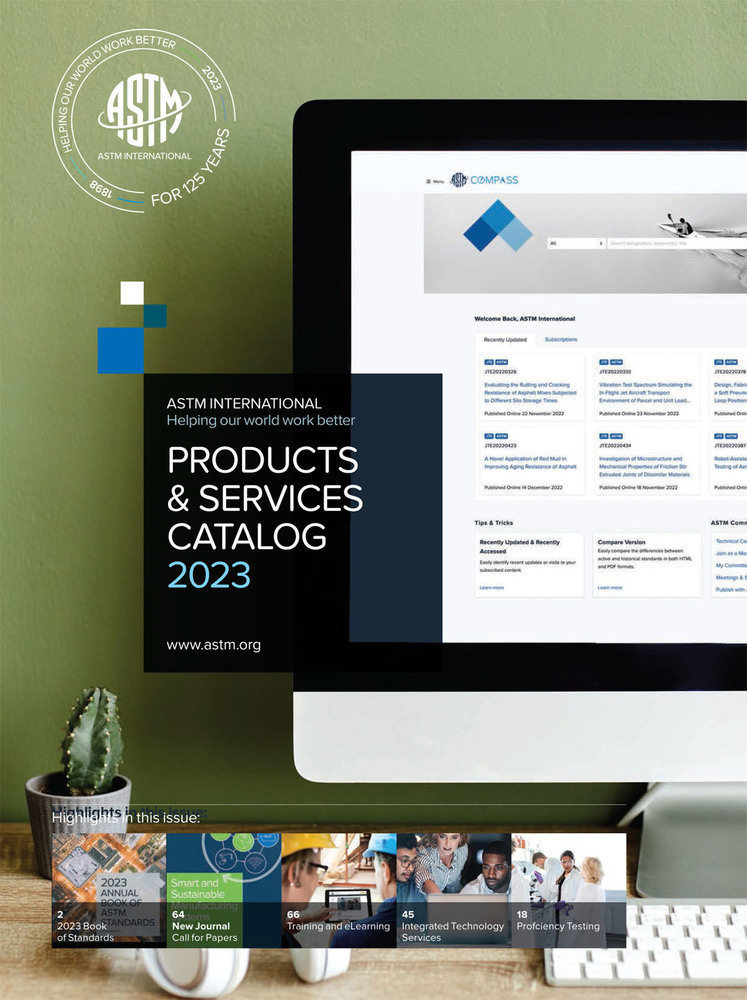 ASTM Catalogs 2023 Products Catalog Cover