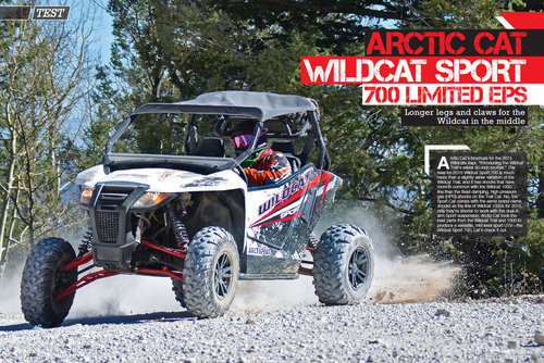 ATV/UTV Action Magazine - February 2015 - Arctic Cat Wildcat Sport