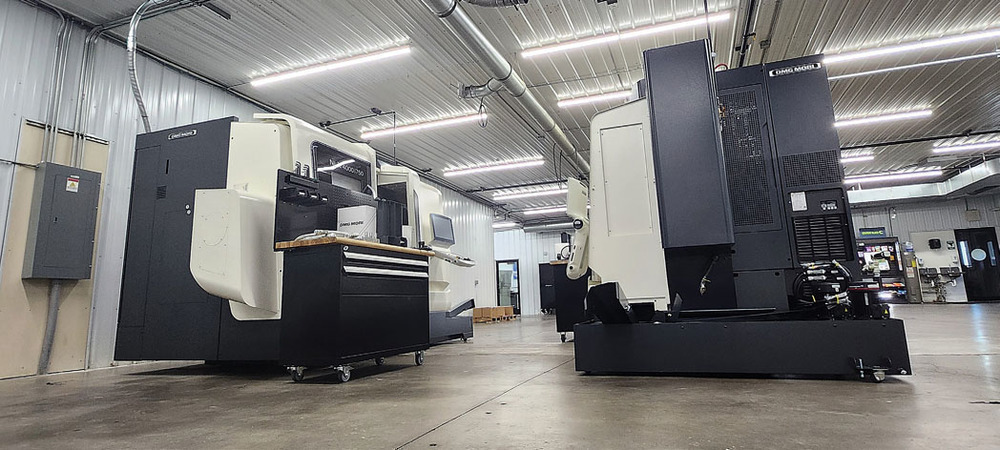 The two DMG Mori NLX 4000 CNC turning centers