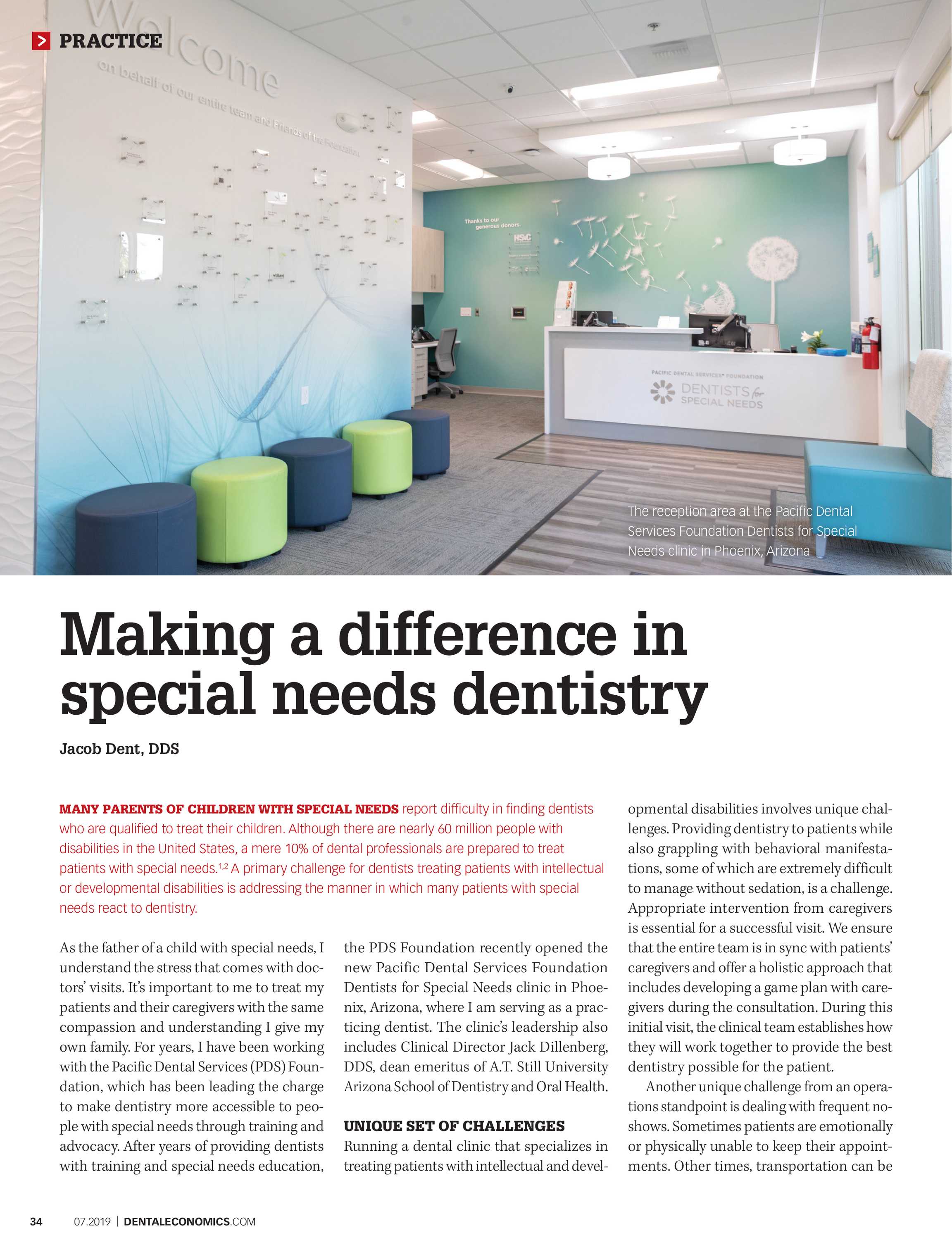 Addressing Special Needs Parents >> Dental Economics July 2019 Page 34 Addressing Special Needs Parents >> Dental Economics July 2019 Page 34