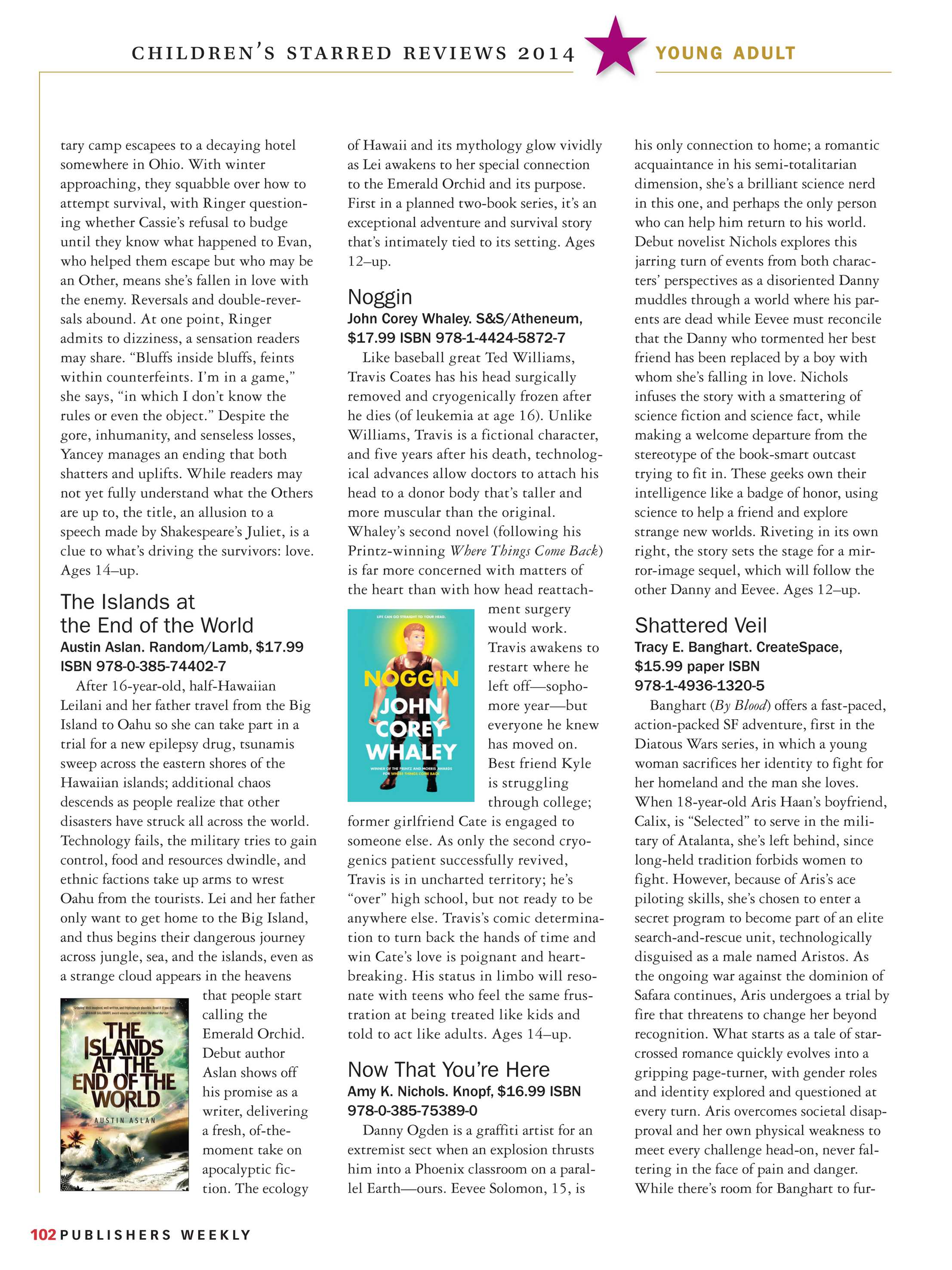 Publishers Weekly - 2014 Starred Reviews Childrens pic
