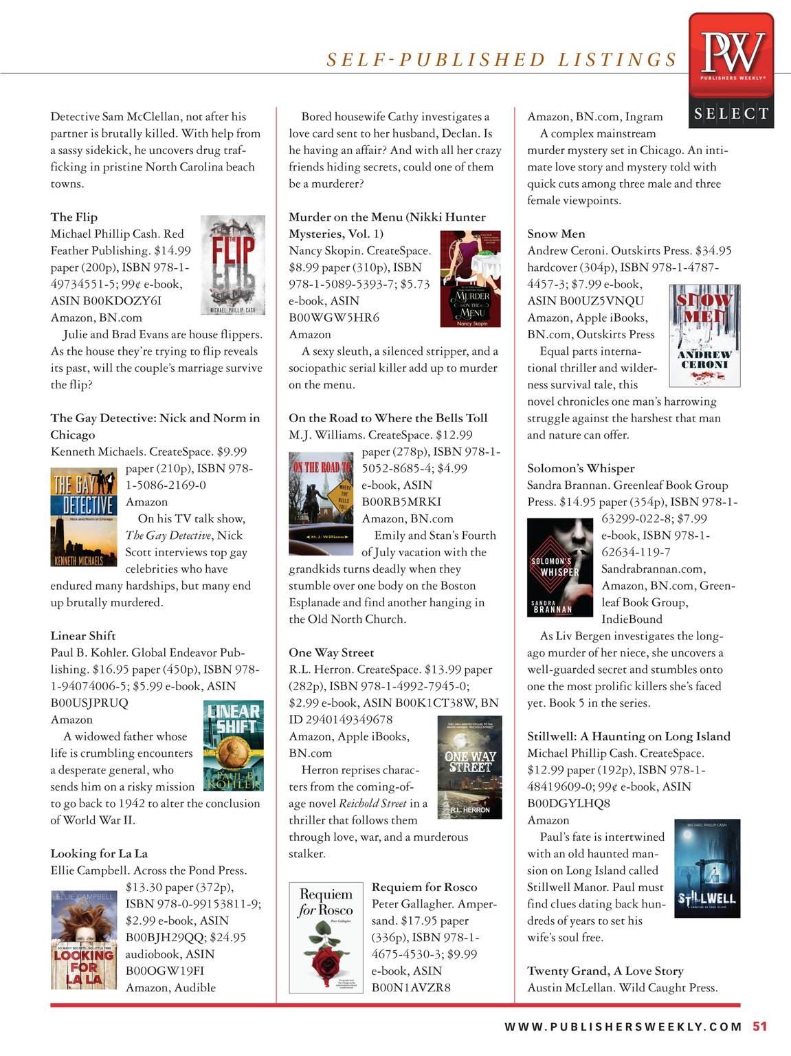 Publishers Weekly - May 18, 2015 - page 52