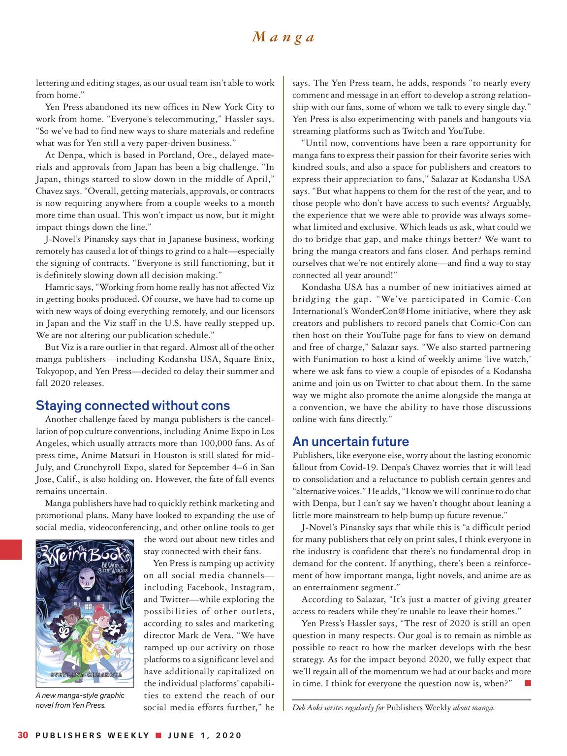 Publishers Weekly - June 1, 2020 - page 31