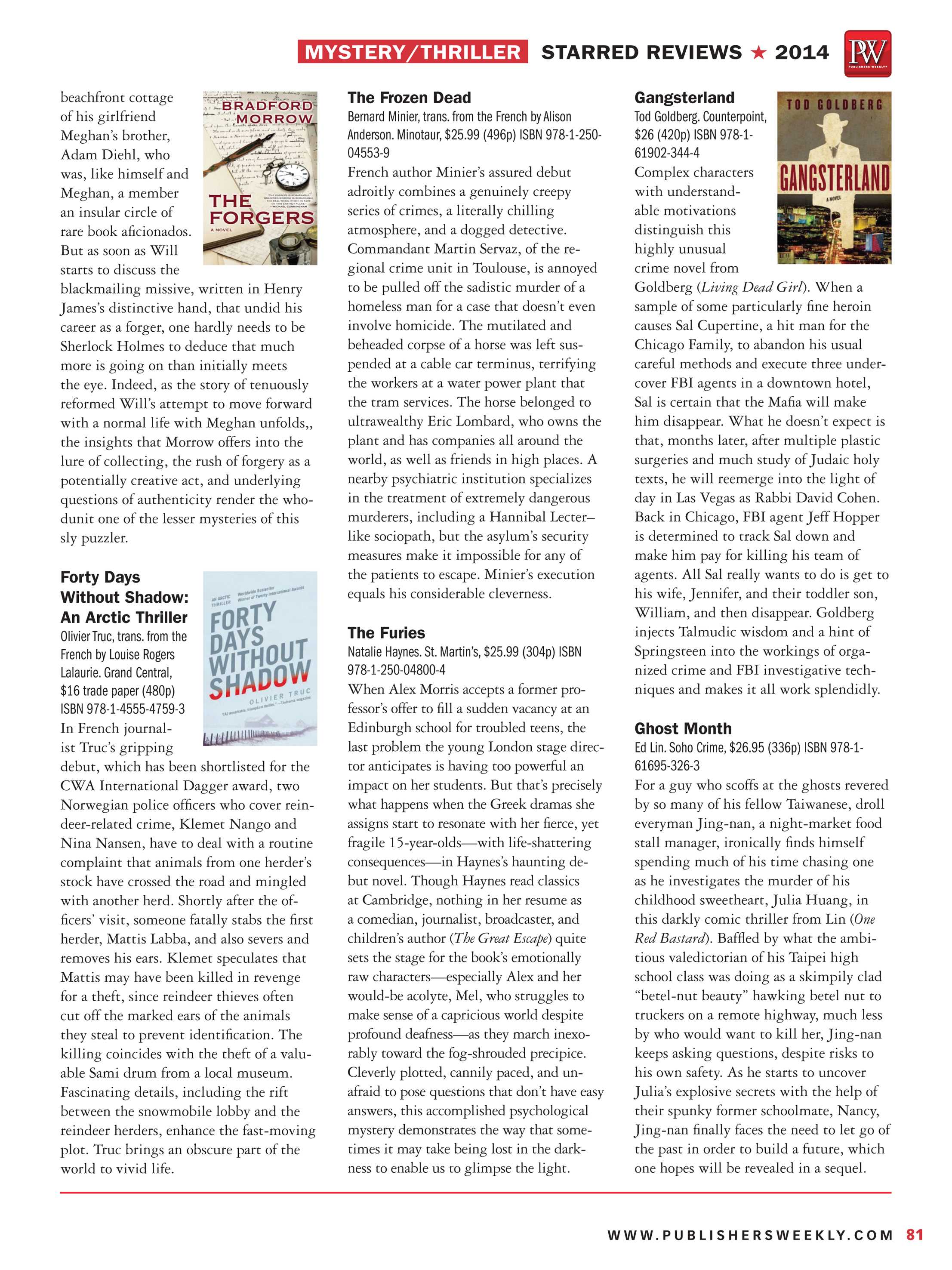 Publishers Weekly - 2014 Starred Reviews Annual - page 81