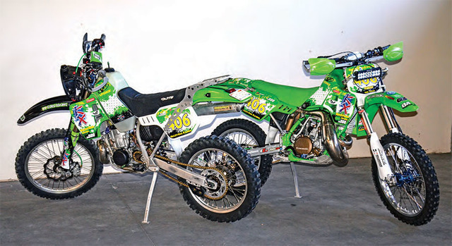 Vært for Ombord besøg Dirt Bike Magazine - 2-STROKES New and Old - The Life And Times Of The Kawasaki  KX500