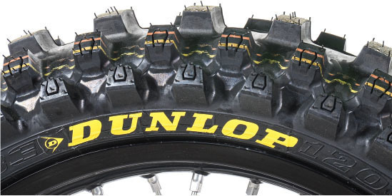 Dunlops MX33 轮胎采用块中块技术设计