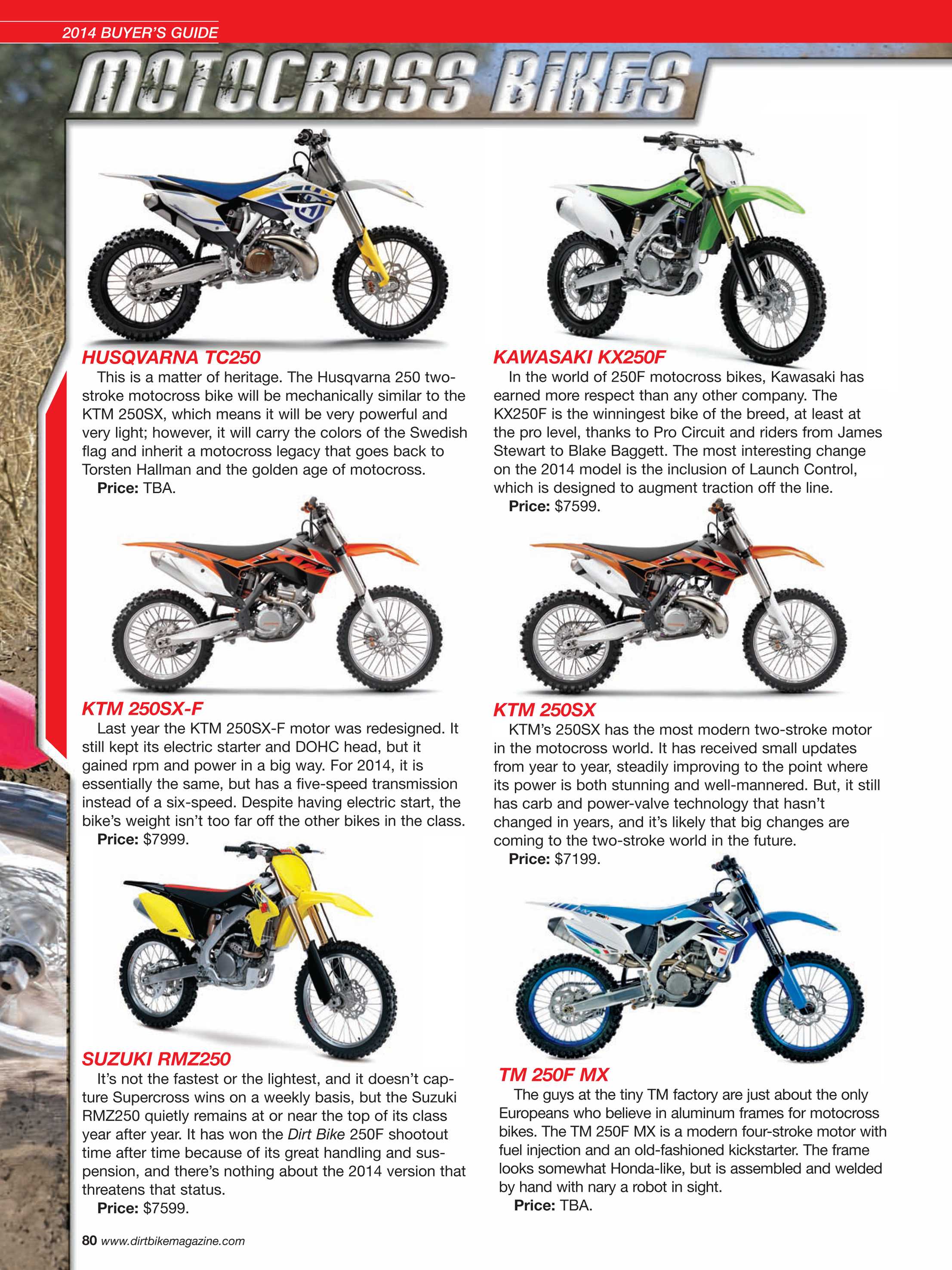 Dirt Bike Magazine - October 2013 - page 80