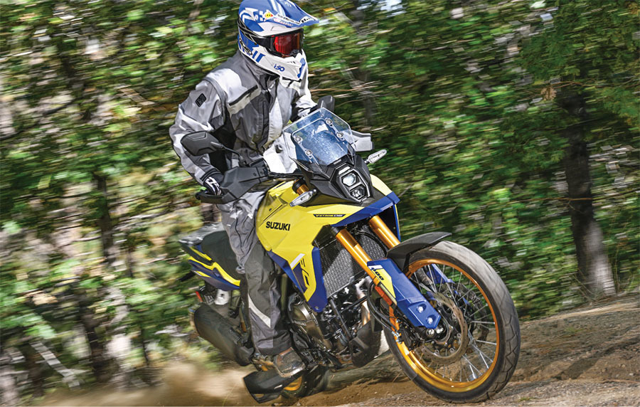 the suzuki now has traction control with gravel