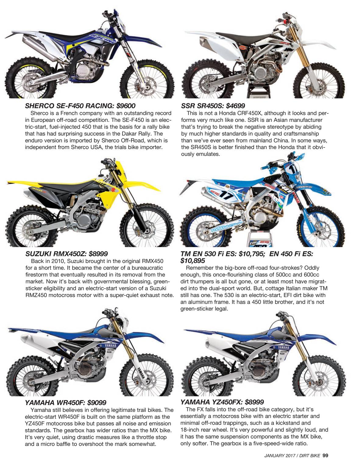 Dirt Bike Magazine - January 2017 - page 99