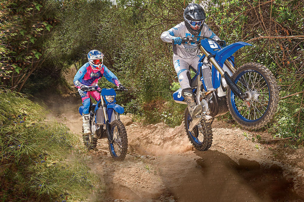 Dirt Bike Magazine - July 2021 - Yamaha YZ450FX & WR450F: One On One