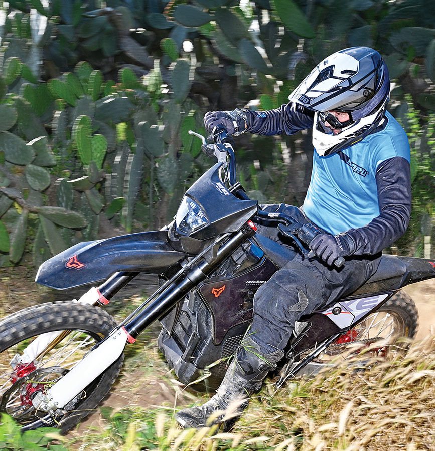 in full power configuration the cheetah 880 can hang with a 450cc off-road competition bike