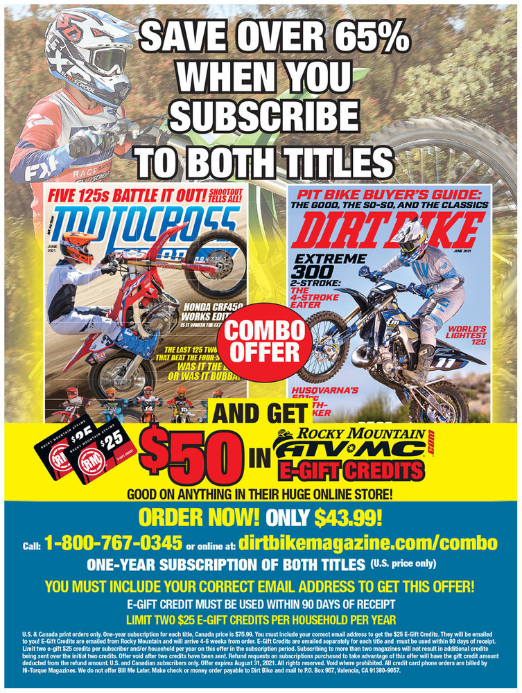 Dirt Bike Magazine - June 2021 - Bridgestone Battlecross E50R  Enduro/Off-Road Rear Tire