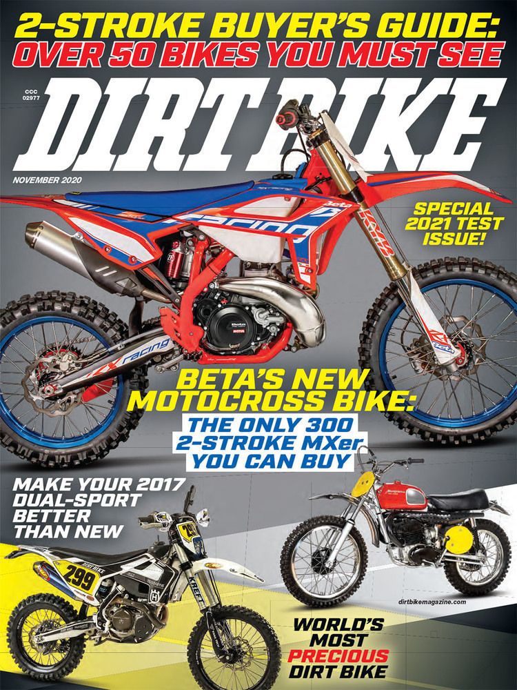 Dirt Bike Magazine November 2020 Cover