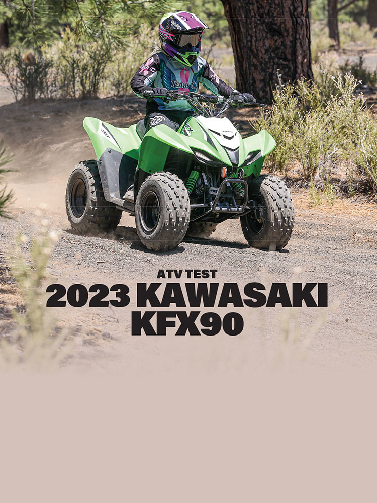 Dirt Wheels - OCTOBER 2023 - ATV Test 2023 Kawasaki KFX90