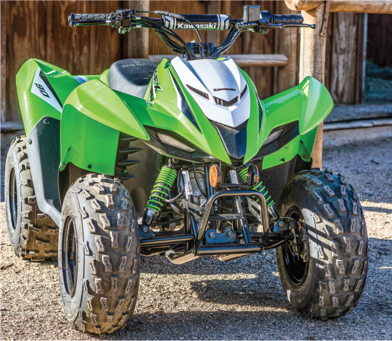 Dirt Wheels - OCTOBER 2023 - ATV Test 2023 Kawasaki KFX90