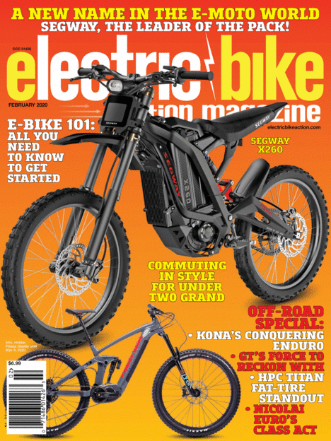 electric bike action