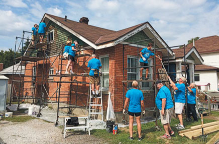 image of Backyard Mission Project brick scaffolding