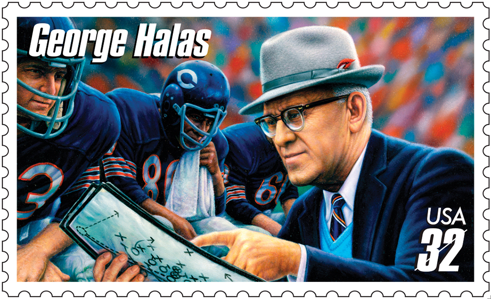 90's Vintage Chicago Bears GSH George Stanley Halas Papa 