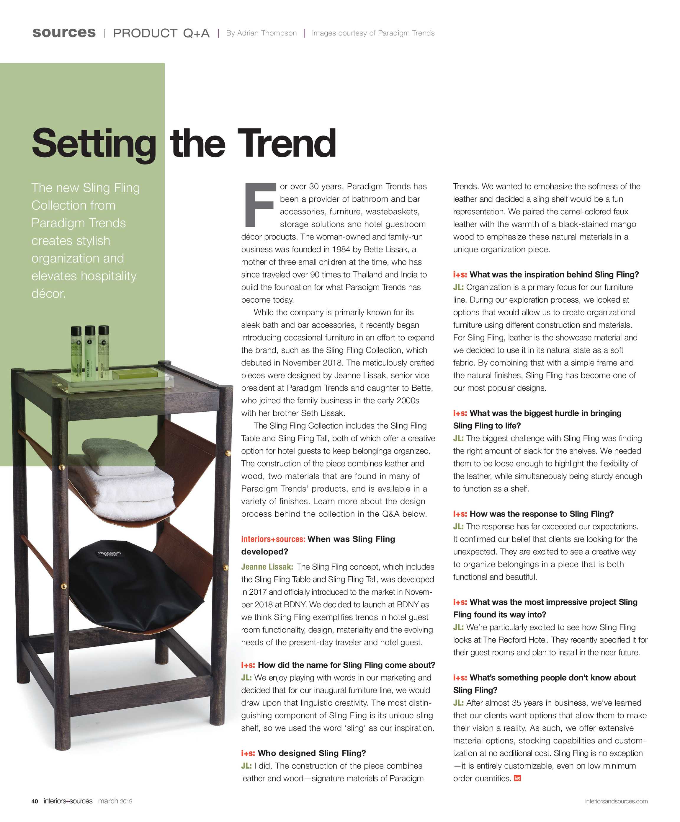 Interiors And Sources March 2019 Page 40