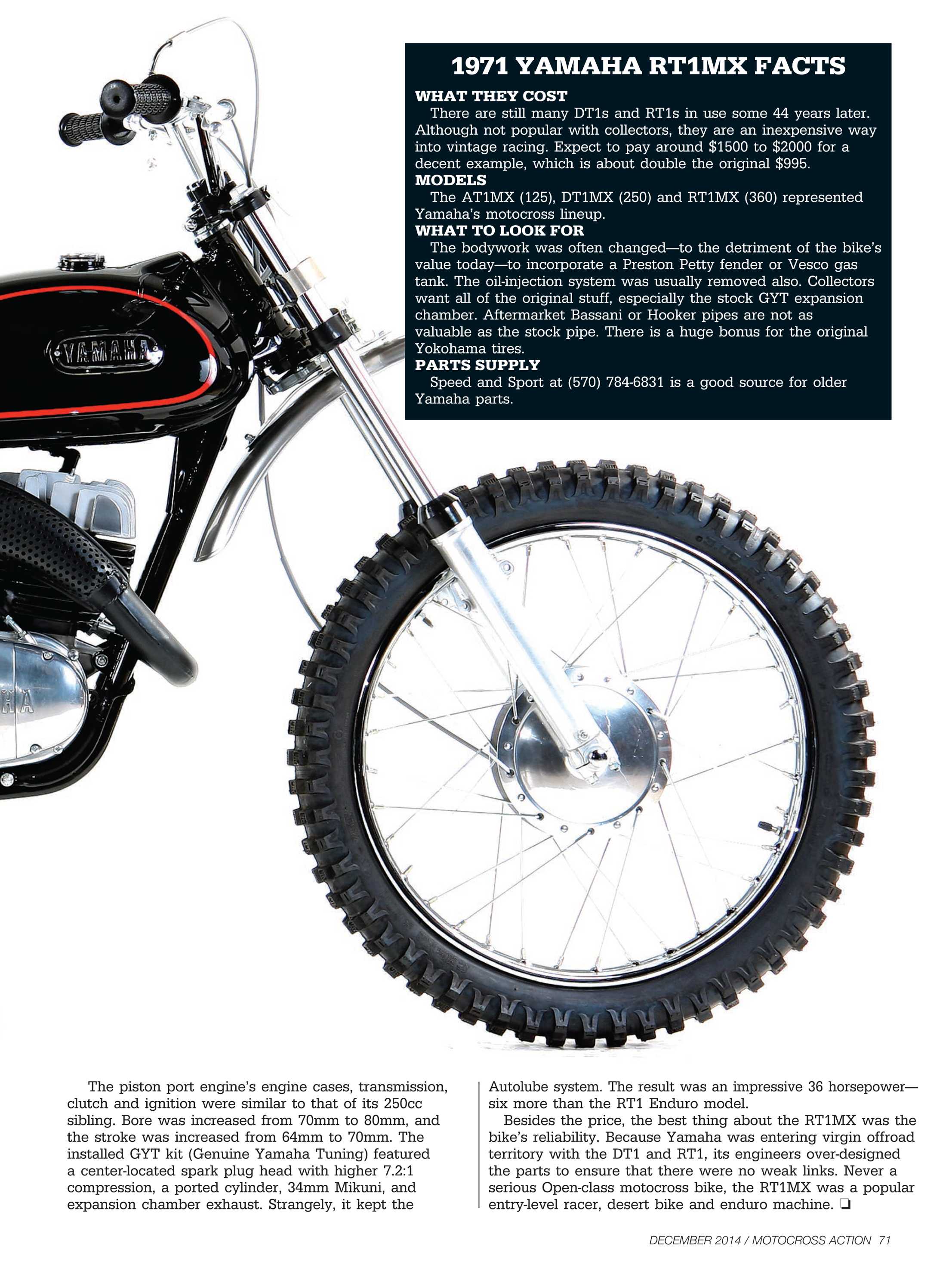 Motocross Action Magazine - 2014 December - page 71