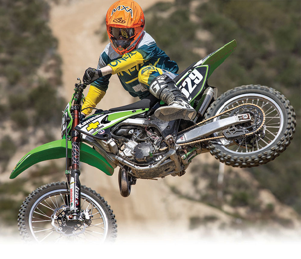 Motocross Action Magazine - July 2021 - The Quest To Build A 2003 Works  KX125 Two-Stroke