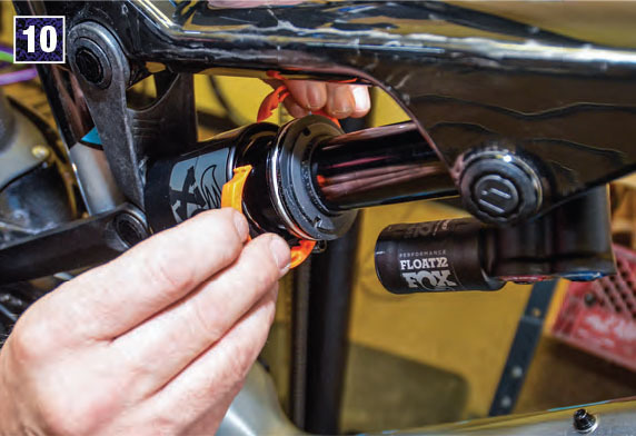 coat the volume spacers with shock
