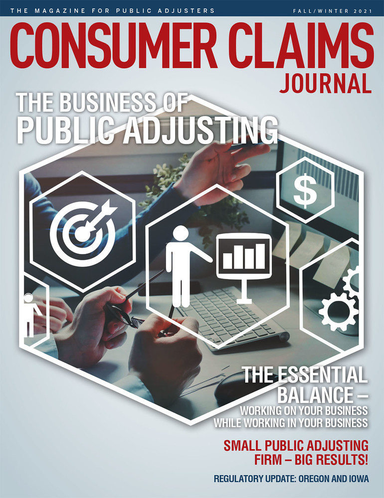 consumer claims journal