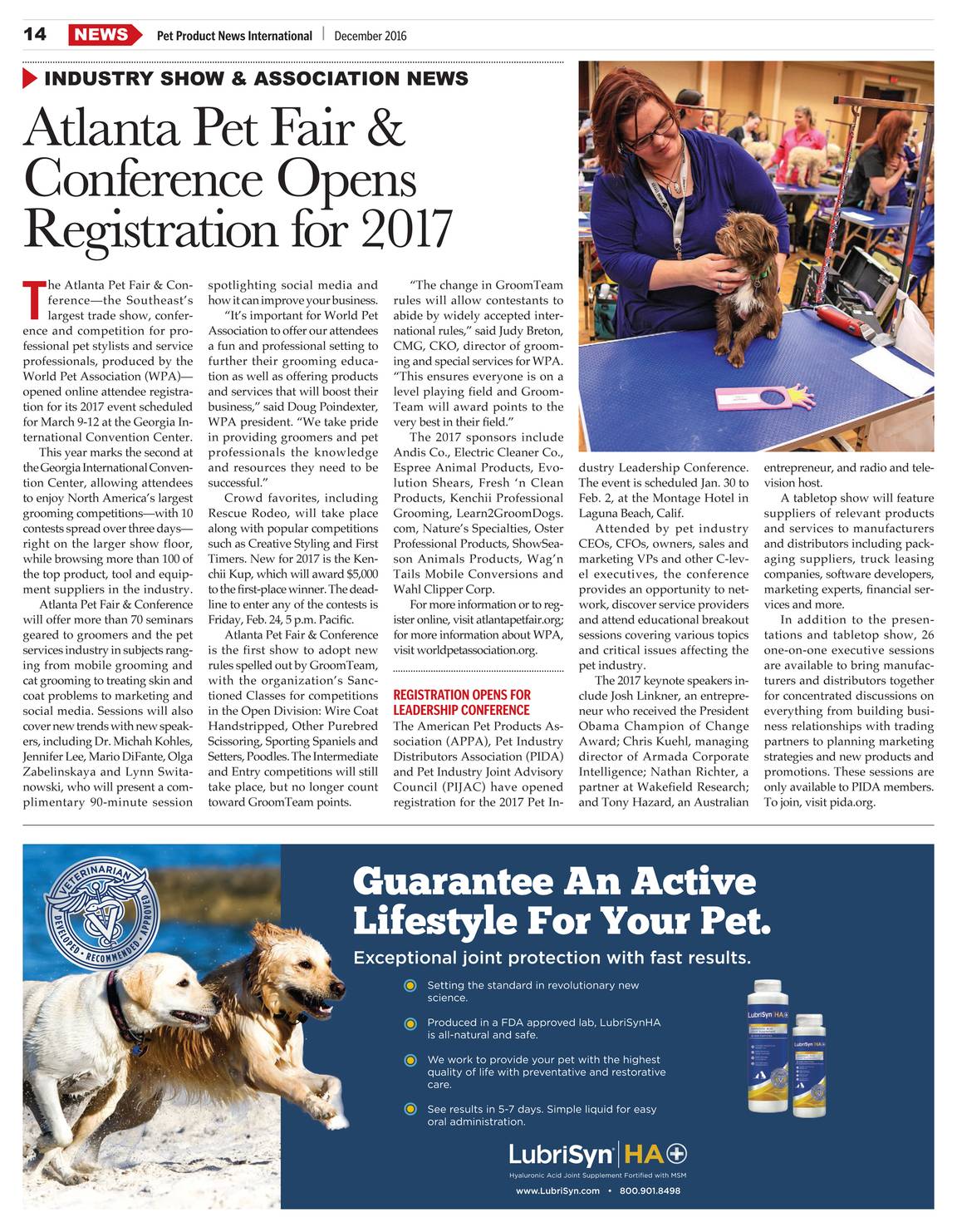 Pet Product News December 2016 Page 14