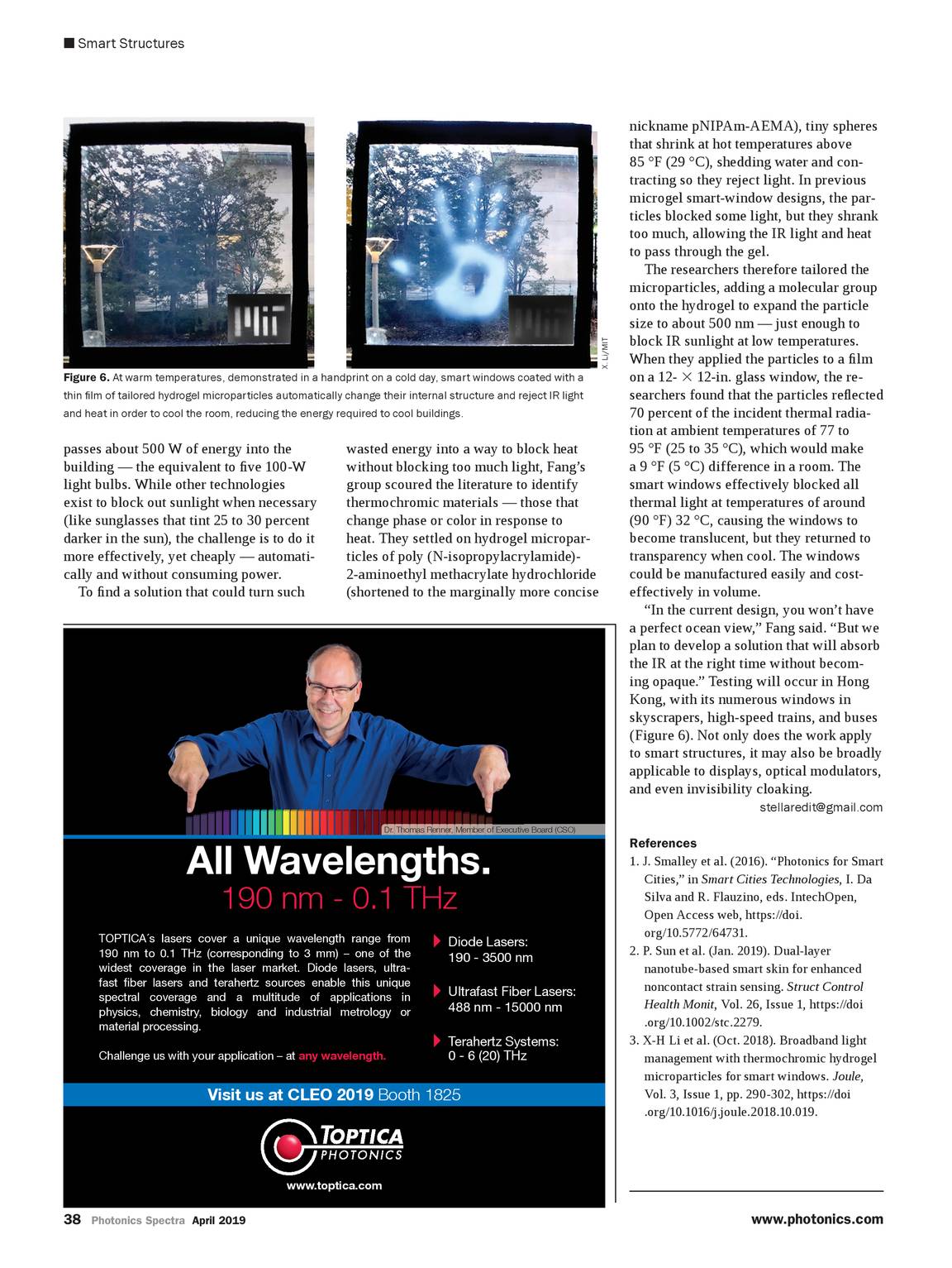 Photonics Spectra April 19 Page 39 Photonics Spectra April 19 Page 39