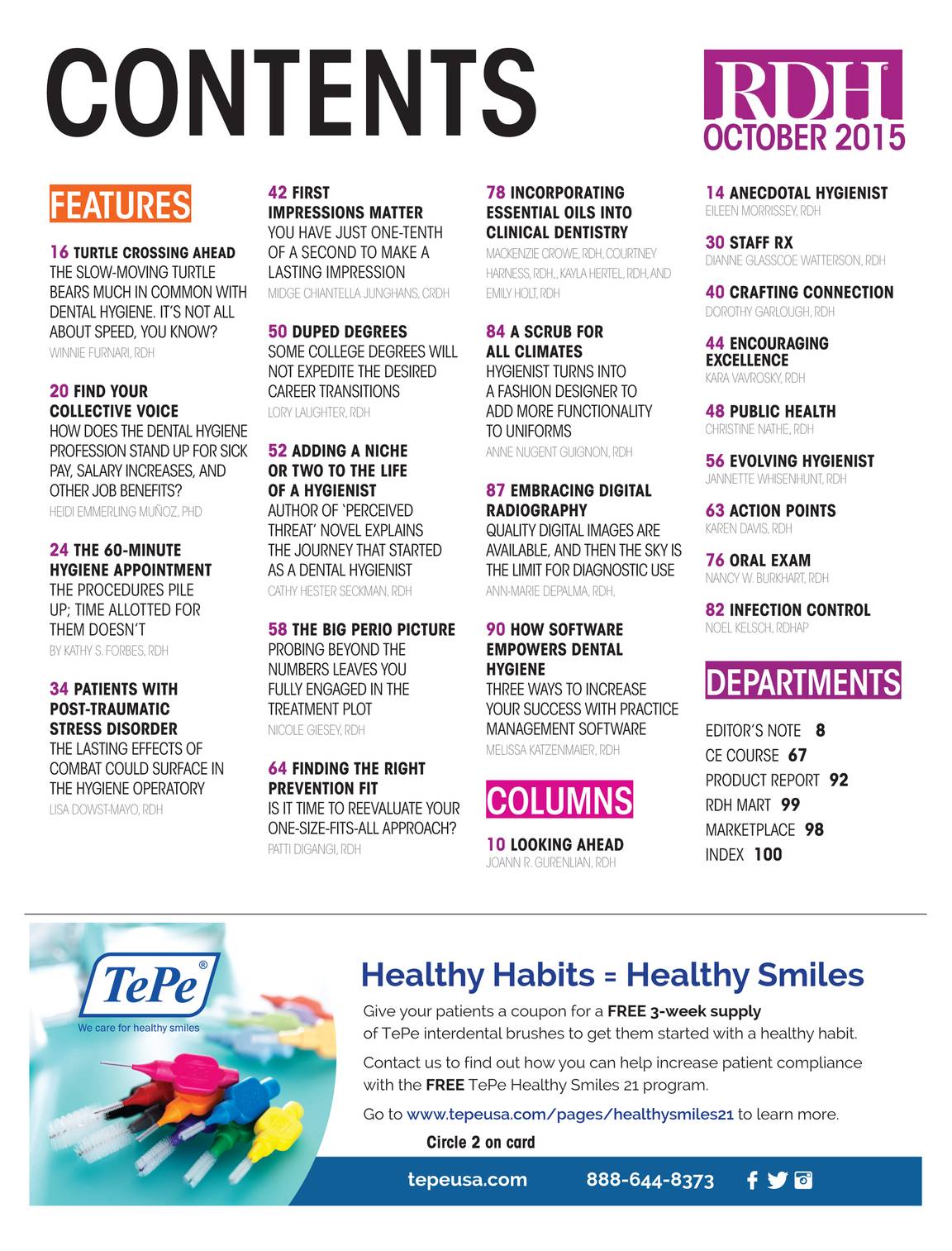 Registered Dental Hygienist October 2015 page 3