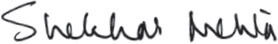 Shekhar Mehta signature