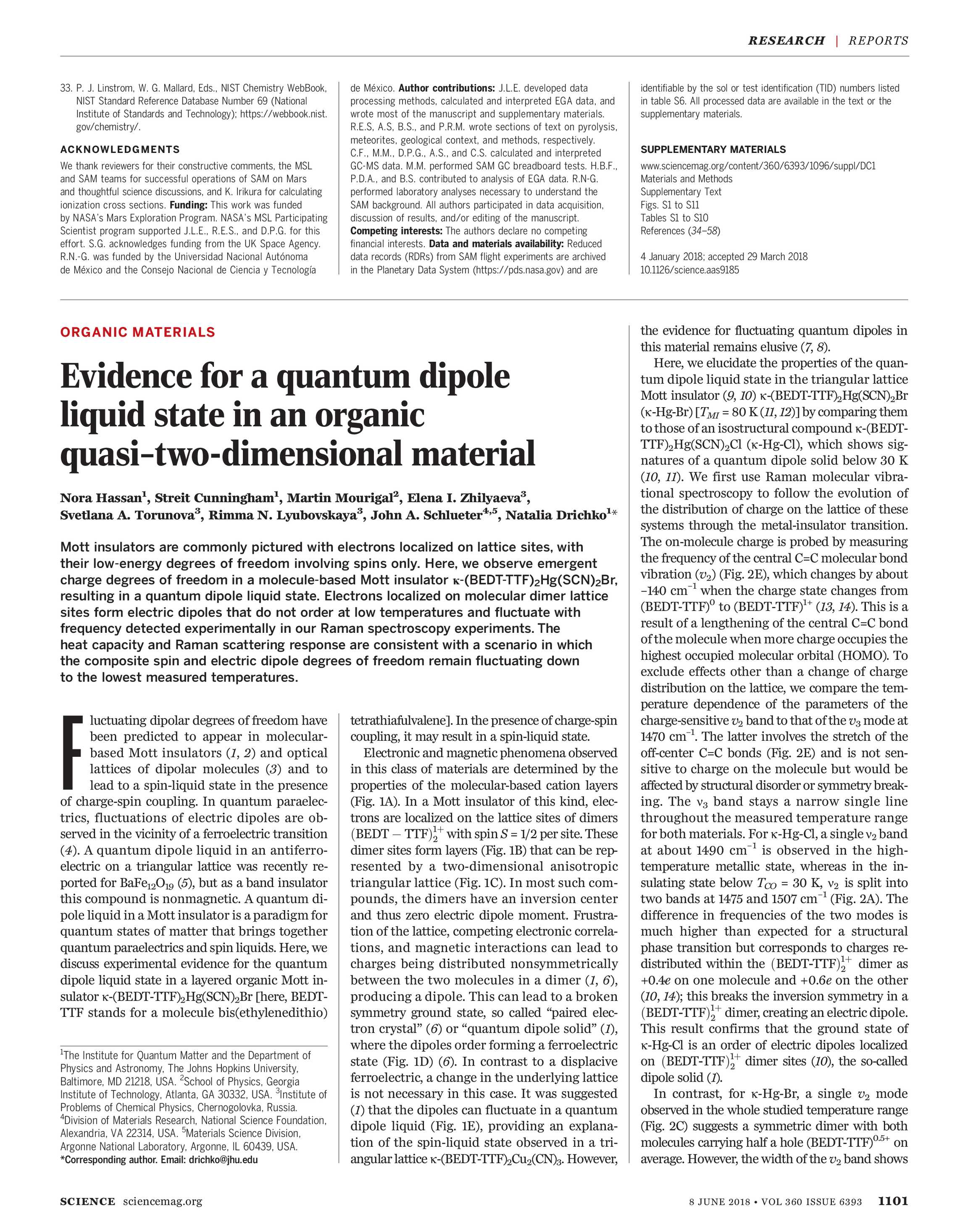 Science Magazine June 8 2018 Page 1101
