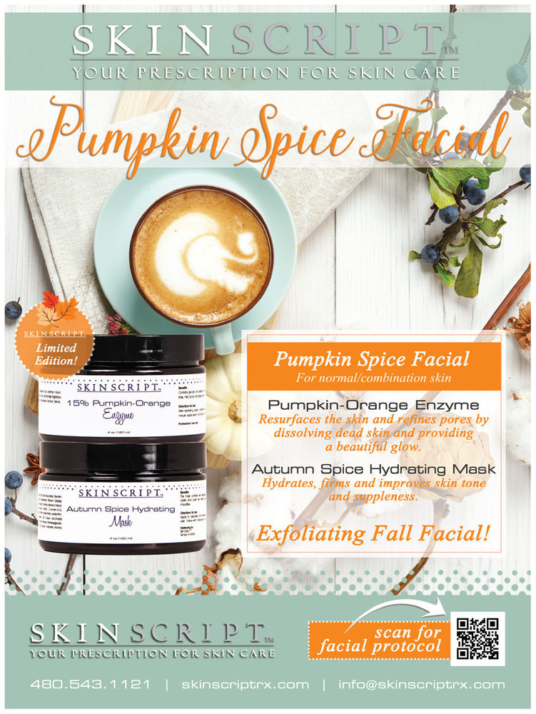 skin script pumpkin spice facial