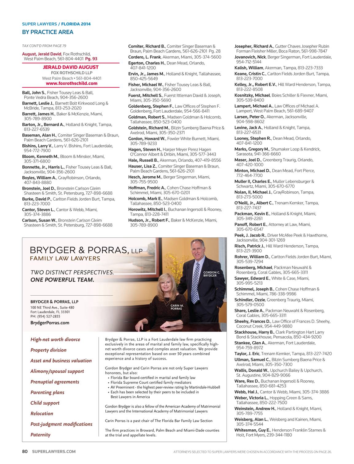 Super Lawyers Florida 2014 Page 81