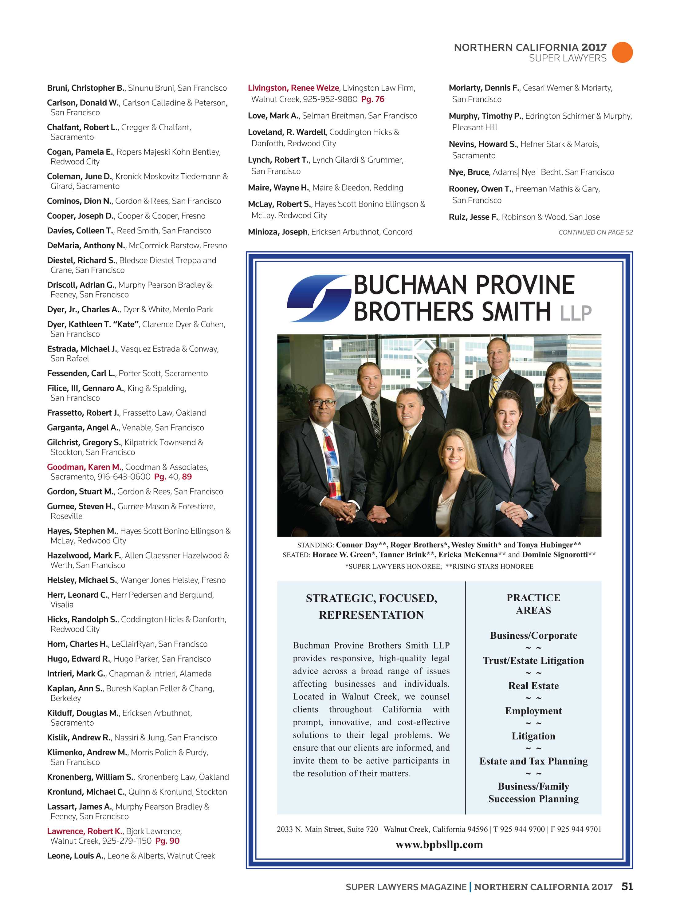 Super Lawyers Northern California 2017 Page 51